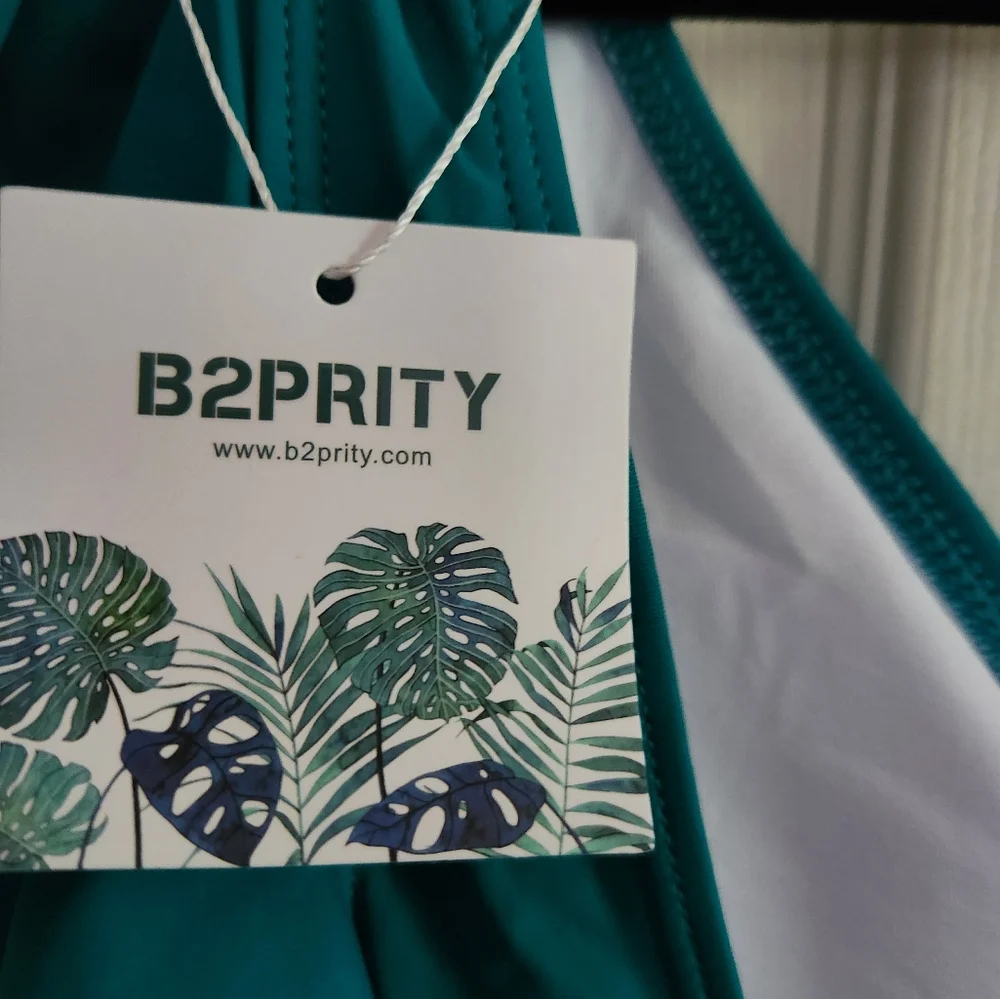 Nwt Elegant Teal One-Piece Swimsuit - Picture 8 of 10